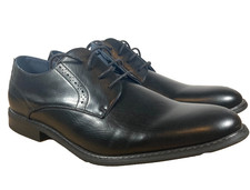 Bruno Marc Prince-16 Oxford Round Toe Dress Shoes - Mens US 15 - Black Leather