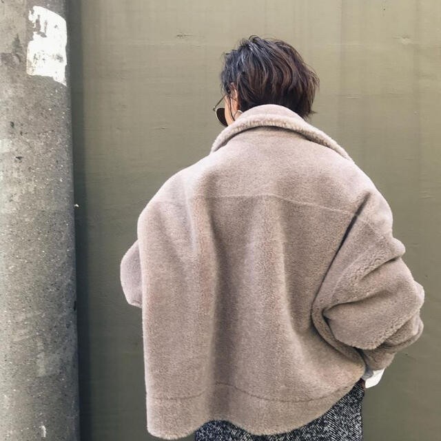 AMERI Oversized Eco Sheepskin Coat - image 3