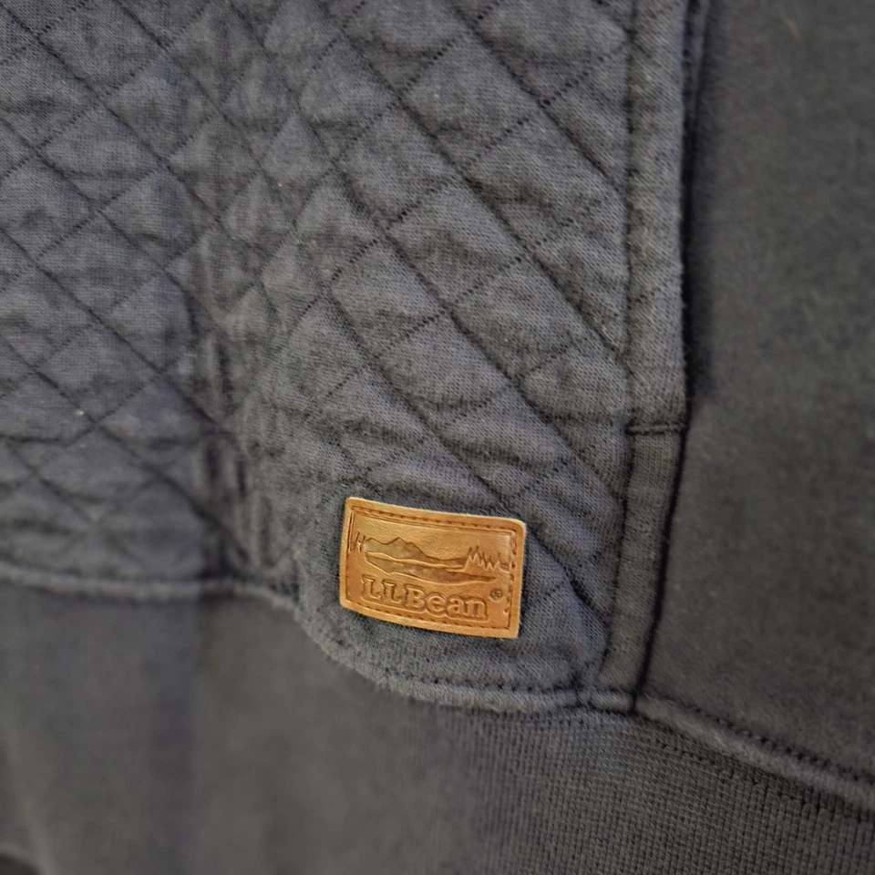 L.L. Sudadera pulóver acolchada con cremallera en cuarto Bean para mujer talla mediana azul marino Foto 4 de 4