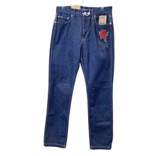 Polo Ralph Lauren The Reede High Rise Straight Rose Embroidery Jeans