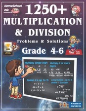 Multiplication Division Math Workbook for 4th 5th 6th Grades: 1250 Problems...