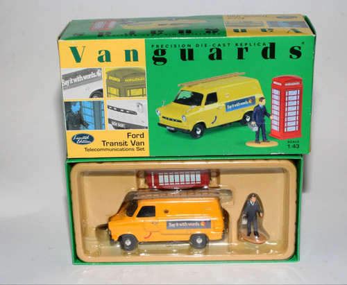 Vanguards 1:43 VA06604 Ford Transit Van Telecommunications Set, MIB