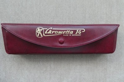 HOHNER CHROMETTA 14 - C - HARMONICA MADE IN GERMANY NEVER USED WITH CASE