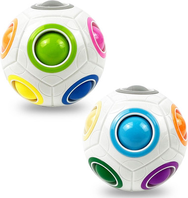 2 Stück Original-Regenbogenball Set,Magic Rainbow Ball,Geschicklichkeitsspiel Fü