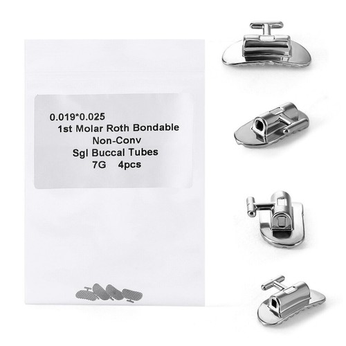 Tubes buccaux orthodontiques dentaires non convables collables 1 pc molaire simple Roth 0,025 - Photo 10/16