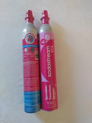 SodaStream Pinker Zylinder (Quick Connect / CQC), 60L, 2 Stück