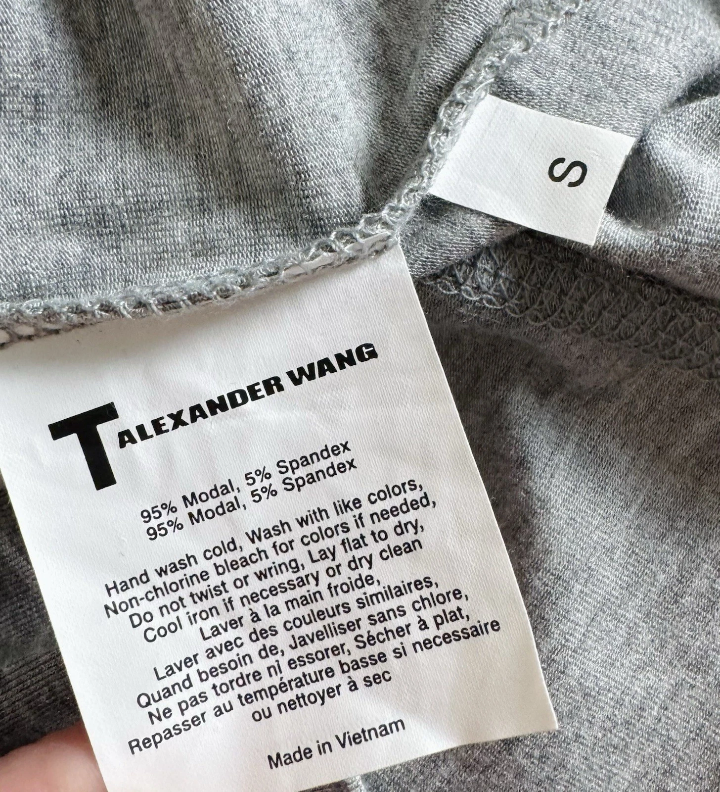 Abito midi bodycon grigio erica donna Alexander Wang taglia S nuovo senza etichette