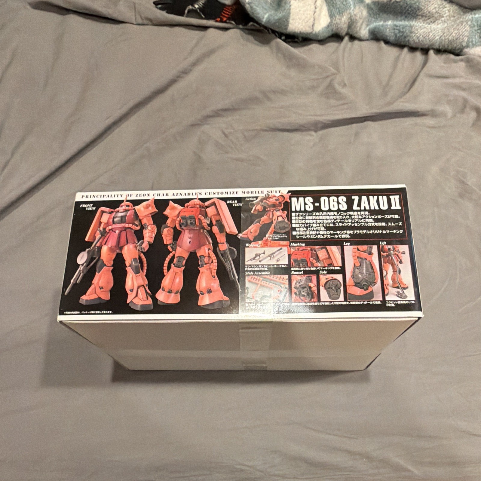 Bandai MG 1/100 MS-06S Zaku II Gundam Plastic Model Kit Unpainted 15 ...
