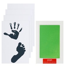 Small Inkless Hand and Footprint Kit, Mess Free Footprint Kit, Lake Green