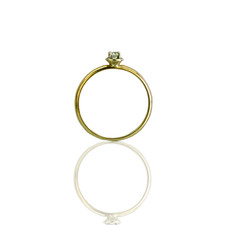 14k Yellow Gold Ring with Stone Women s Size 5.5 1.5 Grams 585 Stamp