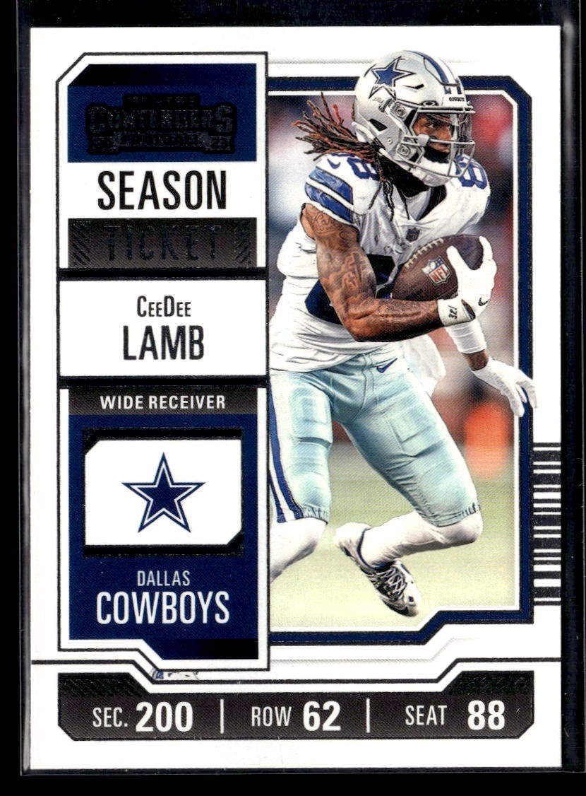 CeeDee Lamb 2023 Panini Contenders #27 Season Ticket Retail