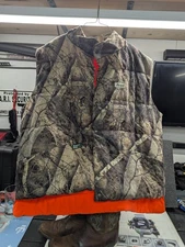 Mount'n Prairie Camouflage Fleece Vest XXXL Orange Reversible Fleece