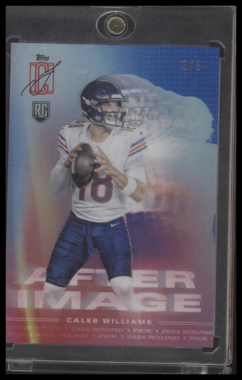2024 Topps Signature Class #AI-6 Caleb Williams After Image Blue #/5