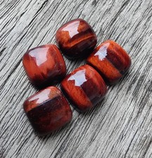 AAA Natural Top Quality Red Tiger Eye Cabochon Square Shape Loose Gemstone