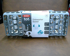 OXO TOT Dishwasher Basket for Bottle Parts  Accessories Grey  White