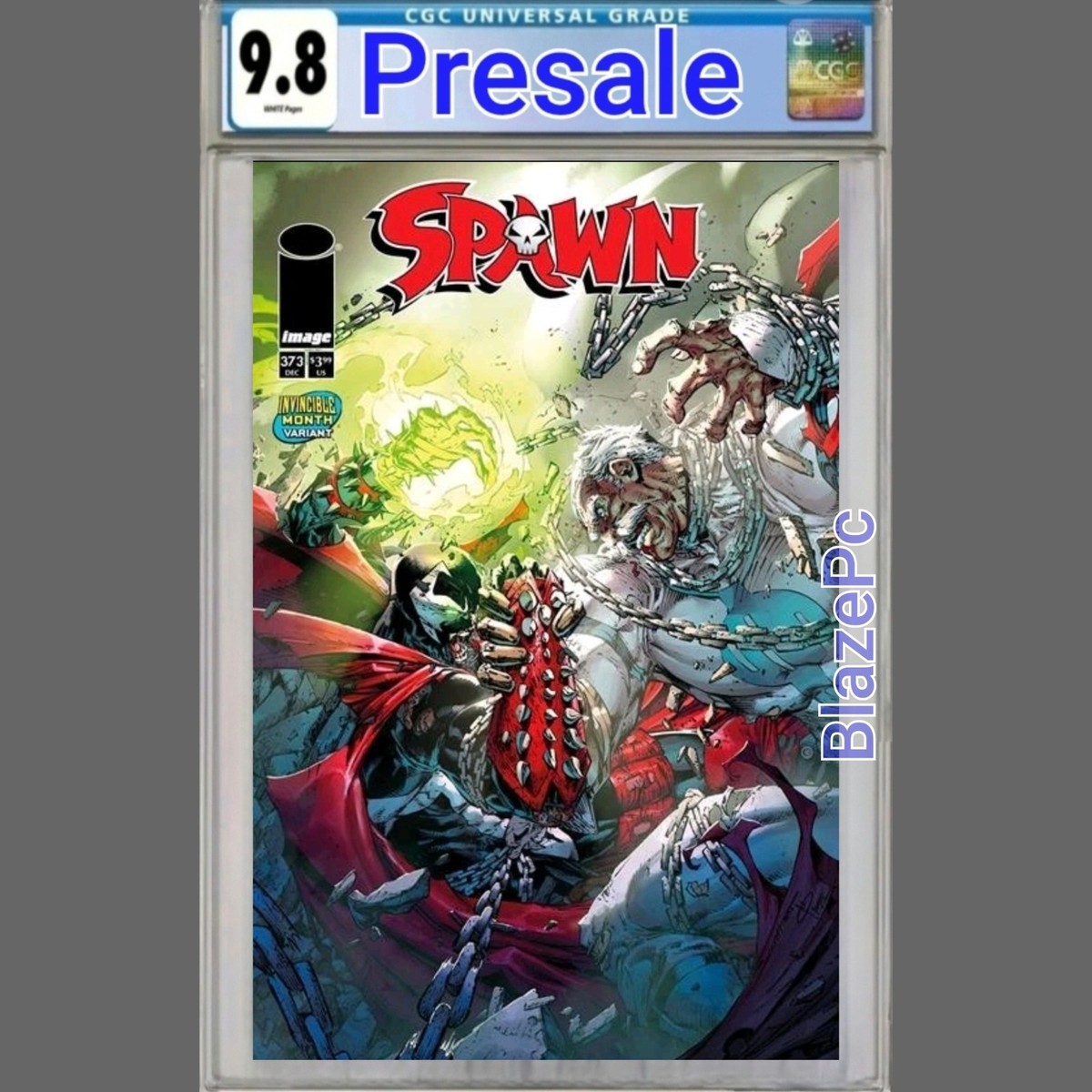 Spawn #373 CGC 9.8 Brett Booth Cover C Invincible Variant Image