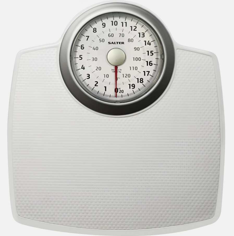 Salter 144 WHSVDR Large Premium Classic Mechanical Bathroom Scales, 130 KG Maxi