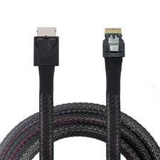 50cm OcuLink PCIe Cable, SFF-8611 4i to SFF-8654, Slimline SSD Data, Active