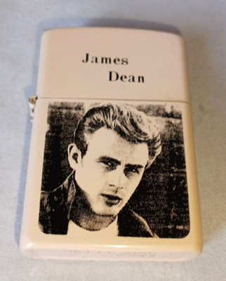 ALTES FEUERZEUG JAMES DEAN BENZIN ZIPPO BETTY STAR Made in KOREA aus lackiertem Metall.