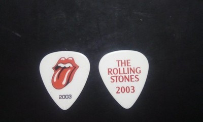 the rolling Stones guitar pick mick jagger 2003 tounge plectrum picks ronny wood