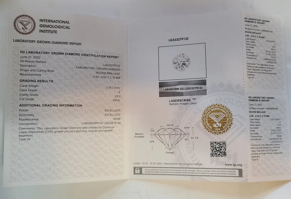 .34 Ct Brilliant Earth Diamond Ring Round Ideal Cut - Image 2 of 4