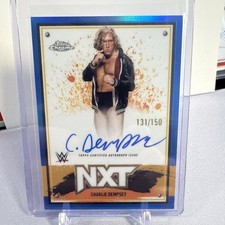 2025 Topps Chrome WWE Charlie Dempsey Blue on Card Auto /150