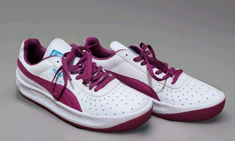 JUNIORS/BIG GIRLS PUMA GV SPECIAL ~ White-Vivid Viola-Blue Size 6Y. EUC!