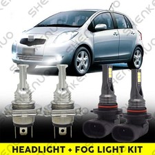 For Toyota Yaris 2006-2014 - Led Headlight Fog Lights Highlow Beam Bulbs 6000k For Toyota Yaris 2006-2014 - Led Headlight Fog Lights Highlow Beam Bulbs 6000k