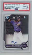 2022 Bowman's Best of 2022 Auto psa10 Juan Guerrero Colorado Rockies #B22-JG