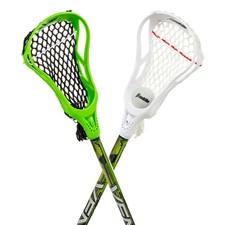 Franklin Sports Kids Lacrosse Set 2 Sticks 32inch Practice and Ball Green White
