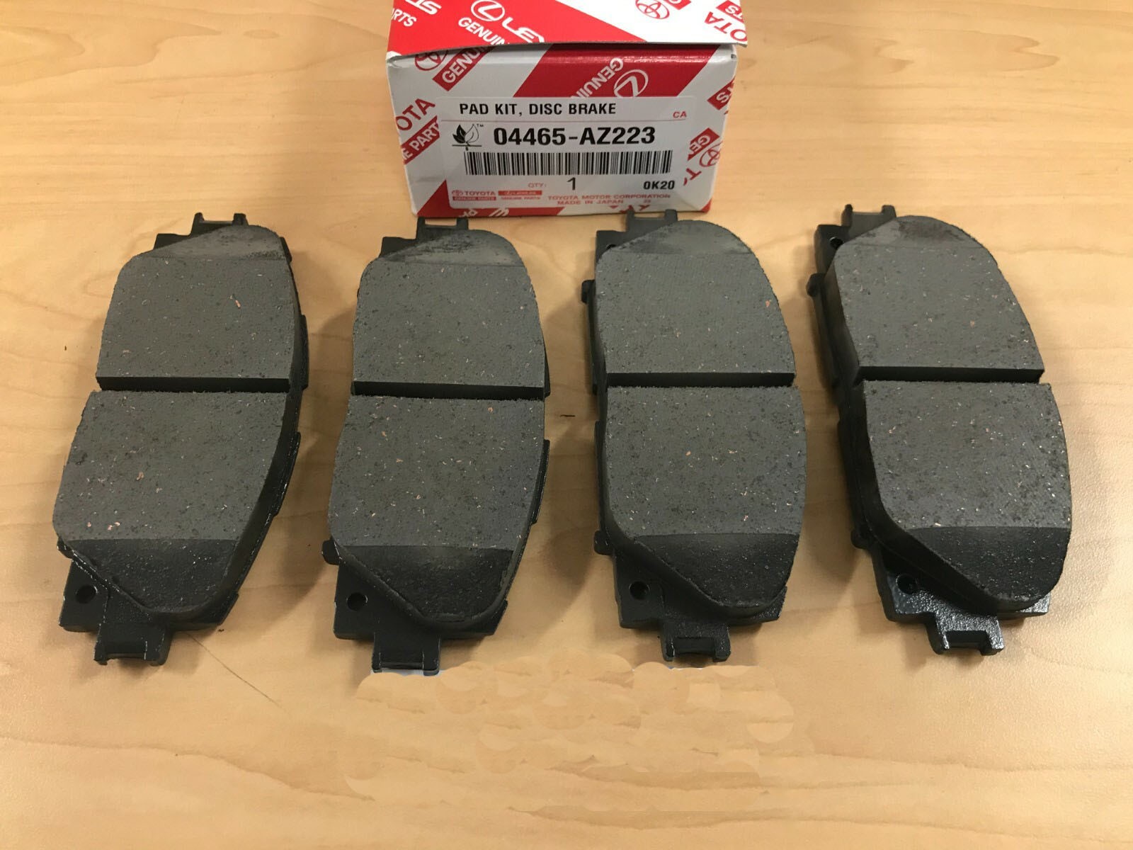 NEW 2010-2022 Toyota PRIUS Front Ceramic Brake Pads Genuine 04465-AZ223