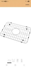 Serene Valley Sink Grid Center Hole 16 X 12.5" Corner Radiuus 1.5"