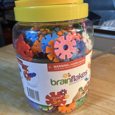 VIAHART Brain Flakes Large Jar Interlocking Plastic Disc STEM Engineer Build Toy