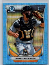 2014 Bowman Draft #CDP34 Blake Anderson Chrome Blue Wave Refractors