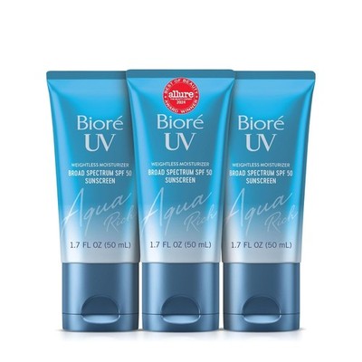 BIORE UV Aqua Rich Weightless Moisturizer SPF50 1.7 oz  BEST PRICE