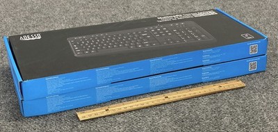 Lot of 2 Adesso EasyTouch 132 Multimedia Desktop Keyboard - NIB, Sealed -