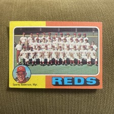 1975 Topps Baseball Cincinnati Reds Team Checklist #531