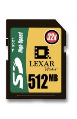Lexar 512 MB Secure Digital Flash Memory Card (SD512-23-260)