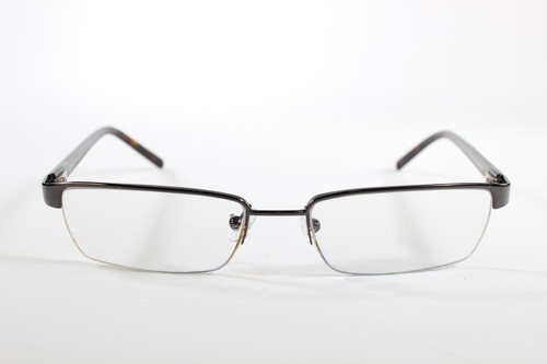 Police Eyeglasses V 2140 Women Grey Semi-Rimless Metal Eyewear Glasses Frames - Picture 2 of 4