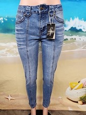 Nwt Flamingals Womens Blue Jeans Size Small 89964