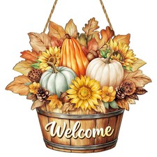 Fall Decorations for Home Fall Door Decor Fall Wall Decor Welcome Sign
