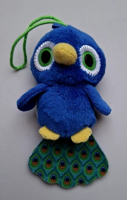 MC Donalds Stofftier Pfau Vogel Figur Glubschi Anhänger Kuschel Spielzeug - Bild 1 von 4