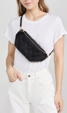 Tory Burch Women's Fleming Soft Convertible Belt Bag - Black / Gold Hardware