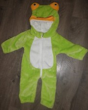 Kids Bright Green FROG one piece zip Hoodie Pajama Costume Sleepwear, size 59/40