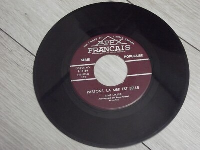 Aime Major Partons, La Mer est Belle / Chevaliers de la Table Vinyl 7'' 45 RPM