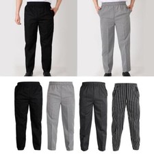 Kitchen Pants Elastic Hotel Work Pants Unisex Trousers