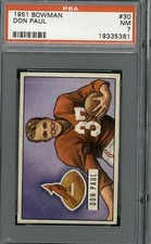 1951 Bowman #30 Don Paul - PSA 7