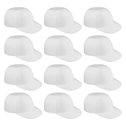 Lot45 Mini Baseball Helmet Ice Cream Snack Bowls - 12pc 8oz White Baseball Cups - Afbeelding 1 van 8