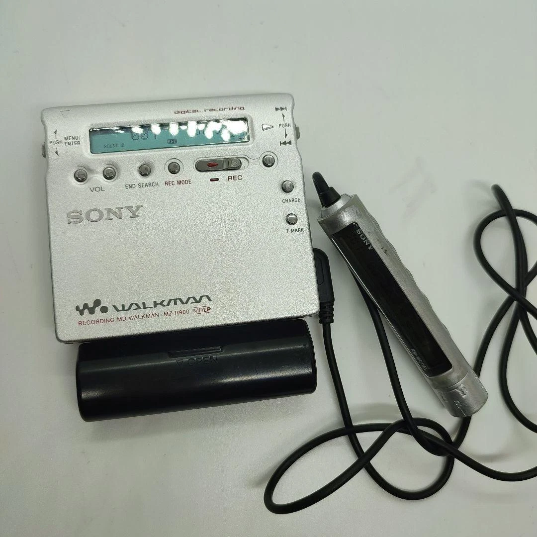 SONY MD Walkman MZ-R900 Silver Portable MD Recorder MDLP compatible