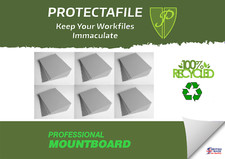 10 x Greyboard Thick Card 1500 microns 1.5mm grey board backing modelling.